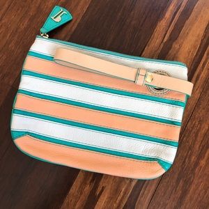 Anthropologie leather clutch